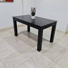 Mesa extensible 140 toda negra Outlet