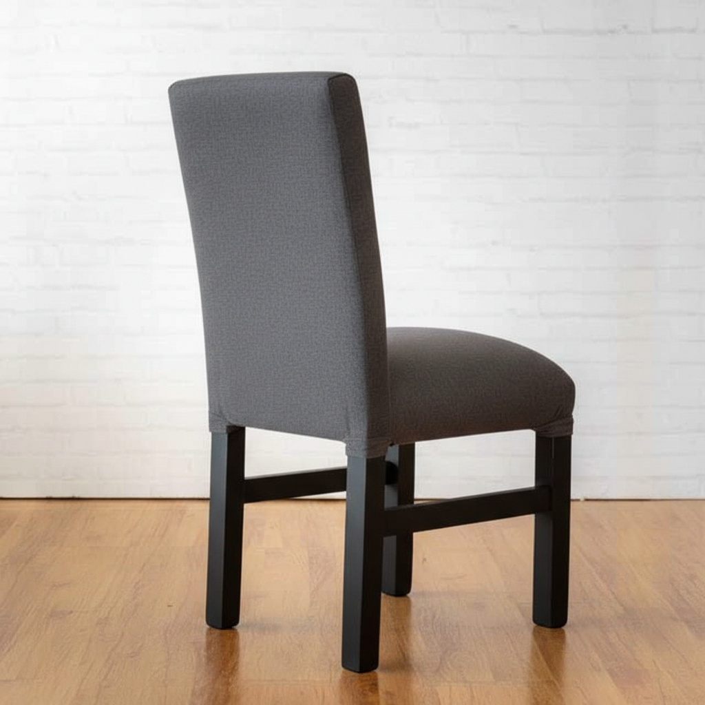 Silla tapizada Antidesgarro Alpha grafito patas negras Outlet